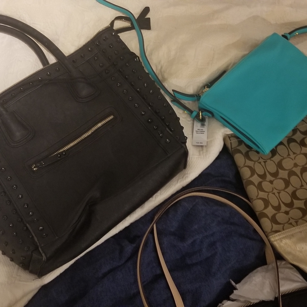 Variety of women handbags